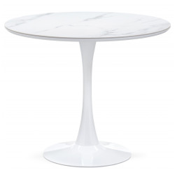 ТУЛИП 90 белый мрамор / белый