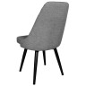 MATIS стул на металлическом каркасе с обивкой тканью, цвет серый / черный