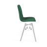 ЧИЛЛИ стул с обивкой тканью велюр, цвет зеленый / белый каркас