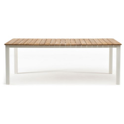 Обеденный стол из алюминия CONCORD 210 см белый  Joygarden