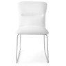 Стулья CONNUBIA Стул FRIDA CB/1806-SK  MT.P77 CHROMED/  SKUBA S92 OPTIC WHITE