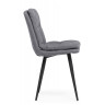 Стулья на металлокаркасе Майк темно-серый / черный Стулья на металлокаркасе Майк темно-серый / черный