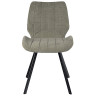 Стулья DC978 Стул мягкий, СЕРЫЙ 3163 ткань, каркас метал черный КВАДРАТ
