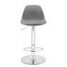 Барные стулья Soft gray / chrome