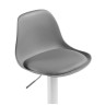 Барные стулья Soft gray / chrome