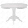 ПАВИЯ-90 раздвижной деревянный стол для кухни на одной опоре, max длина 120 см