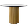СТОЛЫ Стол Aura D110, керамогранит Ravena Natural, золотой