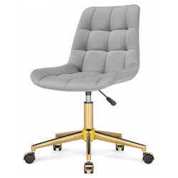 Недорогие гостиные кресла. ЧЕСТЕР светло-серый (california 900)/ золото Гостиное кресло