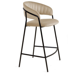 Стул полубарный Kelly, бархат бежевый 5