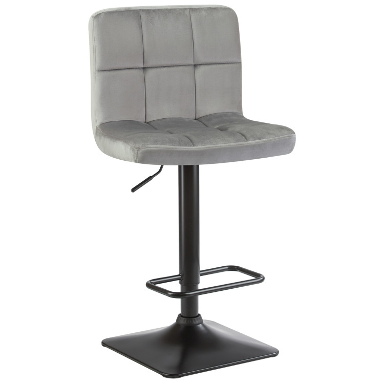 Полубарные стулья Стул барный DOBRIN DOMINIC, серый велюр (MJ9-75)