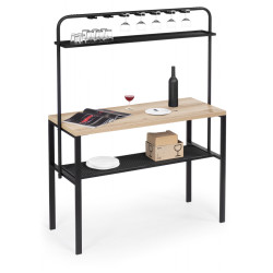 НАРИ делано / черный  Барный стол