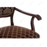 Деревянное классическое кресло ЛАУРО с подлокотниками