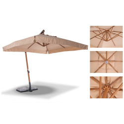 "Корсика" зонт уличный 3х3м на металлической опоре, цвет металлический