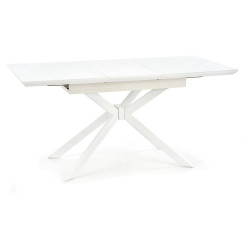 DT-650-A Стол обеденный раскладной Havier 120/160*80 см, БЕЛЫЙ, столешница МДФ обеденный стол с ламинированной столешницей