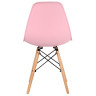 Стулья GH801/DC111 Стул пластиковый, РОЗОВЫЙ#8067, каркас бук
