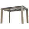 Керамические столы Стол CORNER 120 MATT LATTE STONE SOLID CERAMIC / TAUPE, ®DISAUR