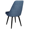 MATIS стул на металлическом каркасе с обивкой тканью, цвет капучино / черный