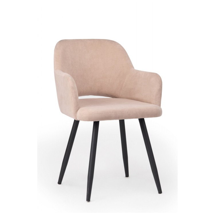 Стул-кресло Эолин латте (glory 10) / черный