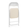 Стулья на металлокаркасе Fold 1 складной beige / white