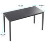 Игровые столы Стол письменный (для компьютера) EUREKA ERK-CD-5501 с шириной 139 см, Black