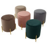 Пуфы Пуф для гостиной RICE BLUVEL-14 GREY / GOLD М-City
