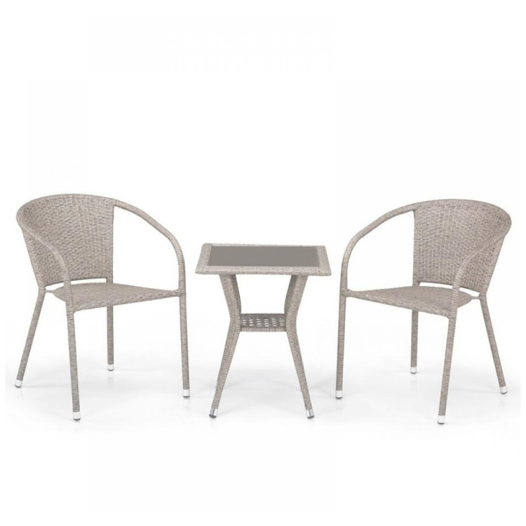 Кофейные комплекты Комплект плетеной мебели T25C/Y137C-W85 Latte (2+1)