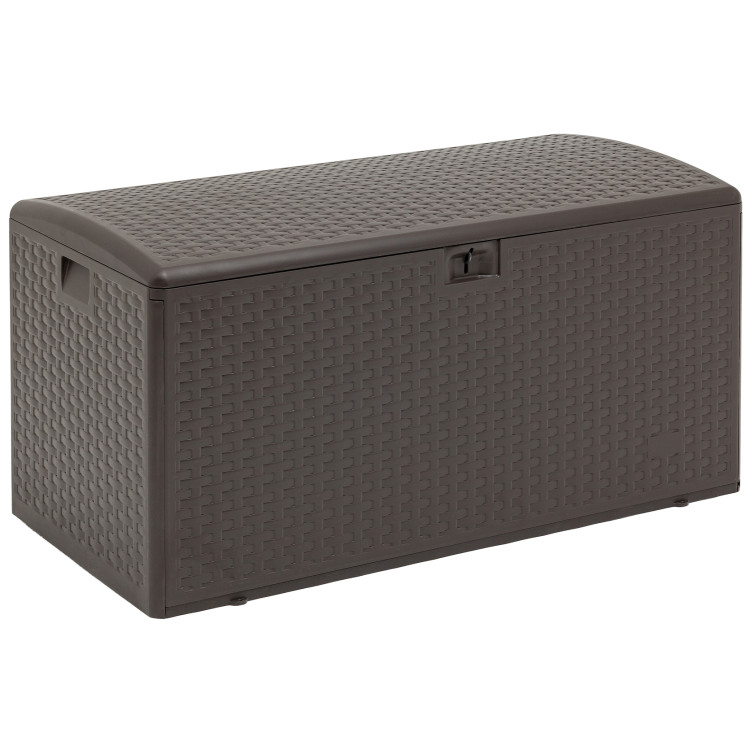 Хранение Стол-сундук пластик коричневый 122*60 см 375л