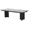 Стол АДАЖИО 240 (320) см MINERAL STONE NATURAL, керамика / Черный каркас М-City