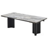 Стол АДАЖИО 240 (320) см MINERAL STONE NATURAL, керамика / Черный каркас М-City