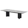 Стол АДАЖИО 240 (320) см MINERAL STONE NATURAL, керамика / Черный каркас М-City