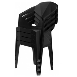 ГЕКСА черный Стул-кресло
