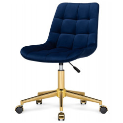 Недорогие гостиные кресла. ЧЕСТЕР синий / золото Гостиное кресло