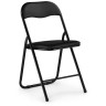 Стулья на металлокаркасе Fold 1 складной black / black