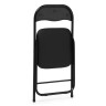 Стулья на металлокаркасе Fold 1 складной black / black
