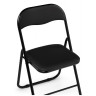 Стулья на металлокаркасе Fold 1 складной black / black