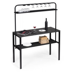 НАРИ файерстоун / черный матовый Барный стол