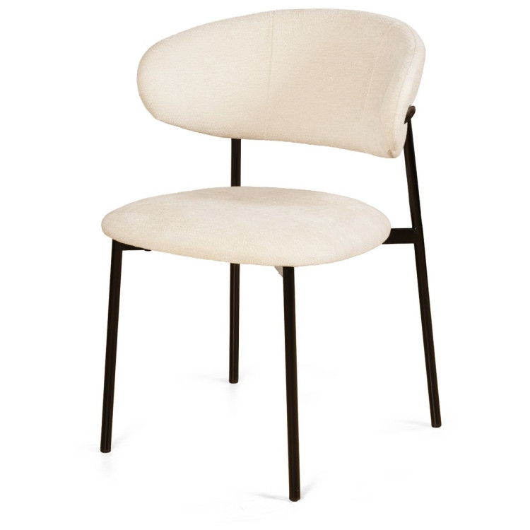 Стул кухонный АДЕЛЬ, материал обивки шенилл Reef cream, каркас металл