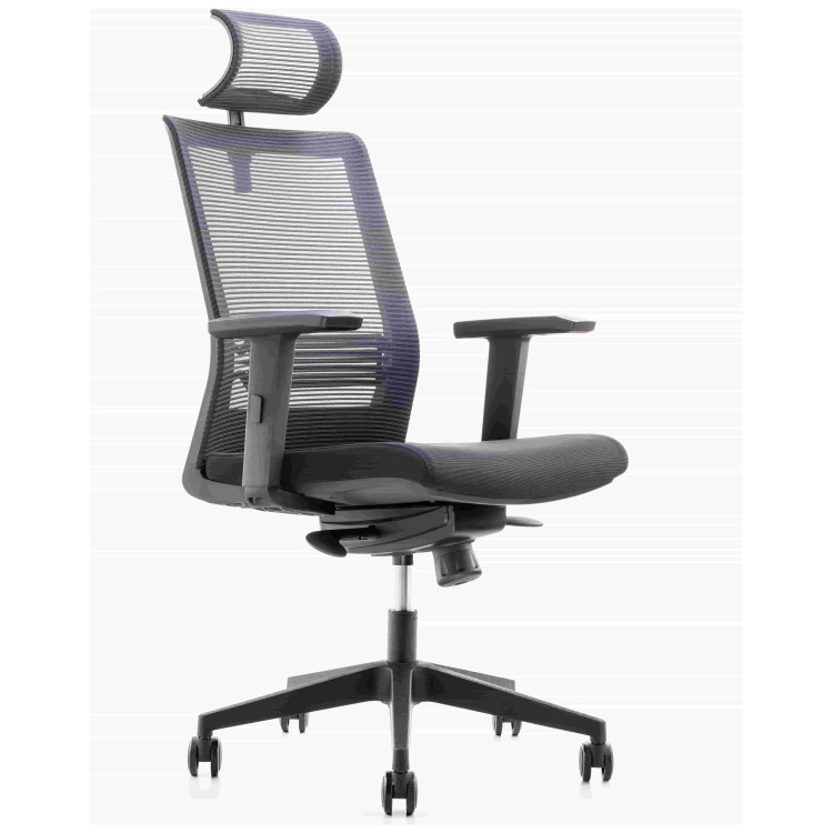 COLLEGE CLG-433 MBN-A компьютерное кресло с обивкой ткань + сетка