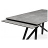 ВИЛСОН 160 обеденный стол с керамической столешницей, цвет серый мрамор