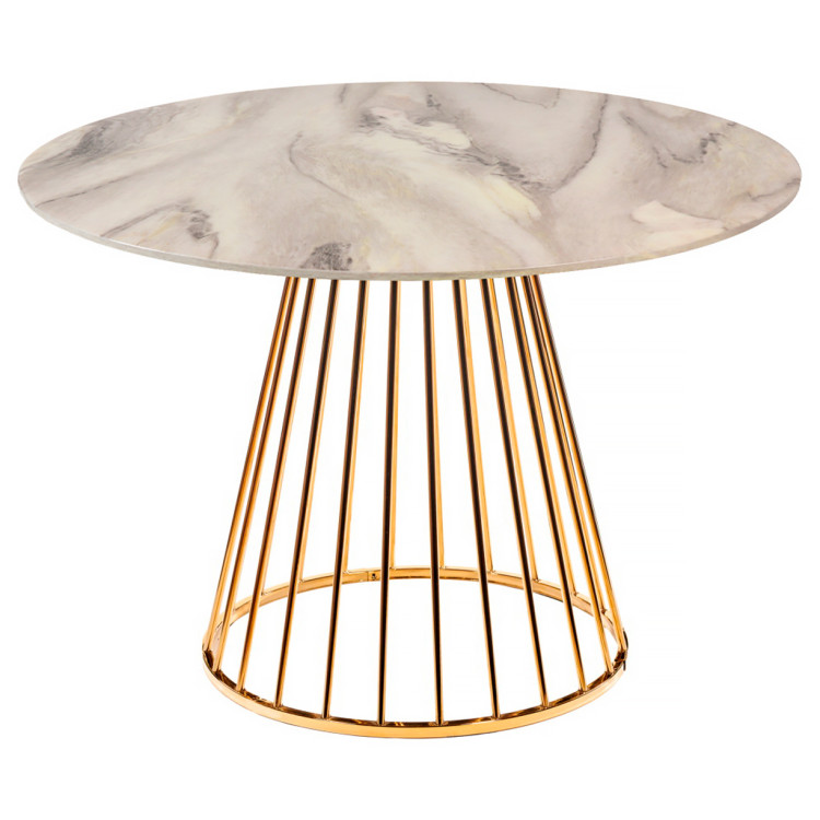 LIVERPOOL Стол диам.100см, орех с золотистыми ножками LIVERPOOL Стол диам.100см, орех с золотистыми ножками