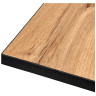 Кухонные столы Стол Dublin раскладной 120-160х80х75 Дуб Вотан, чёрные ножки