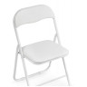 Стулья на металлокаркасе Fold 1 складной white / white