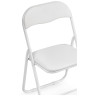 Стулья на металлокаркасе Fold 1 складной white / white