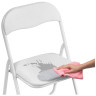 Стулья на металлокаркасе Fold 1 складной white / white