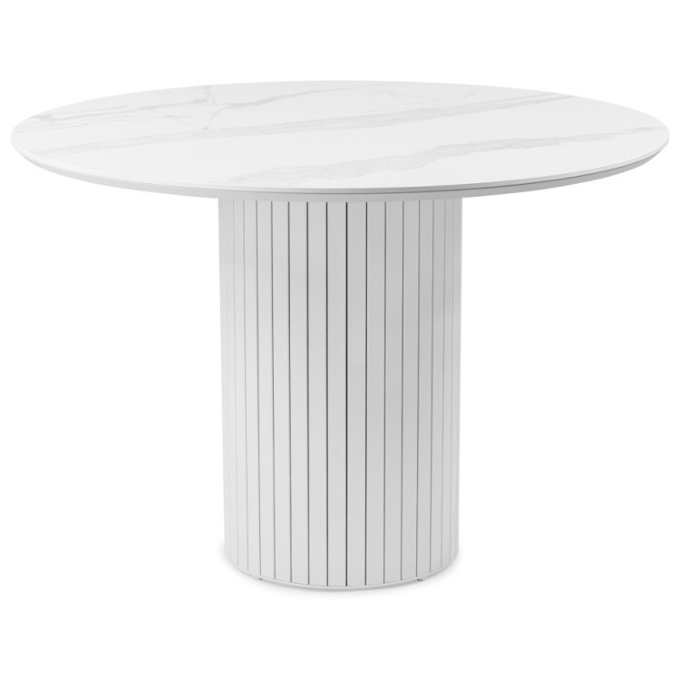 ГРАВЕНТ 110 стол с керамической столешницей, цвет patagonoa bianco repose / белый каркас