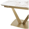 ALATRI 120 стол с керамической столешницей GLOSS LUXURY PANDORA SOLID CERAMIC / шампань, ®DISAUR