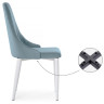 Стулья Kora light blue / white
