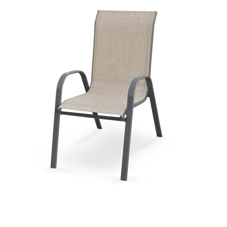 Дачные стулья-кресла Стул кухонный Halmar MOSLER (серый/темно-серый)