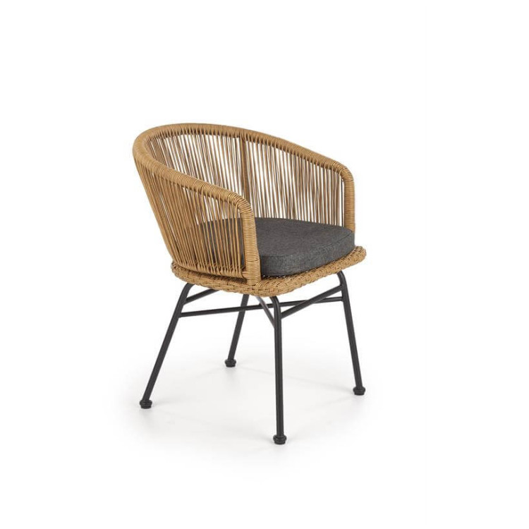 Дачные стулья-кресла Стул кухонный Halmar K400 (натуральный/серый)