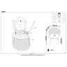 Дачные стулья-кресла Стул кухонный Halmar K400 (натуральный/серый)